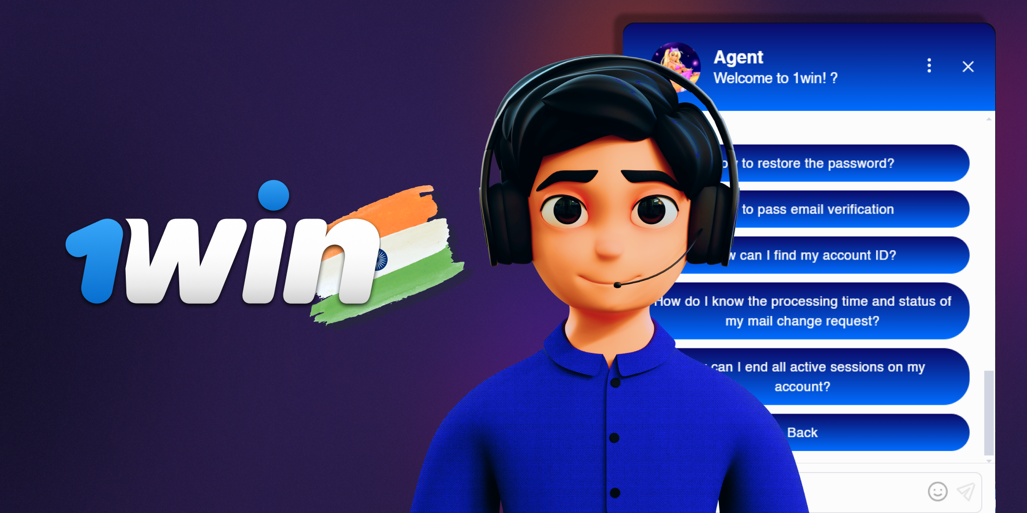 1win Customer Support for Indian Bettors